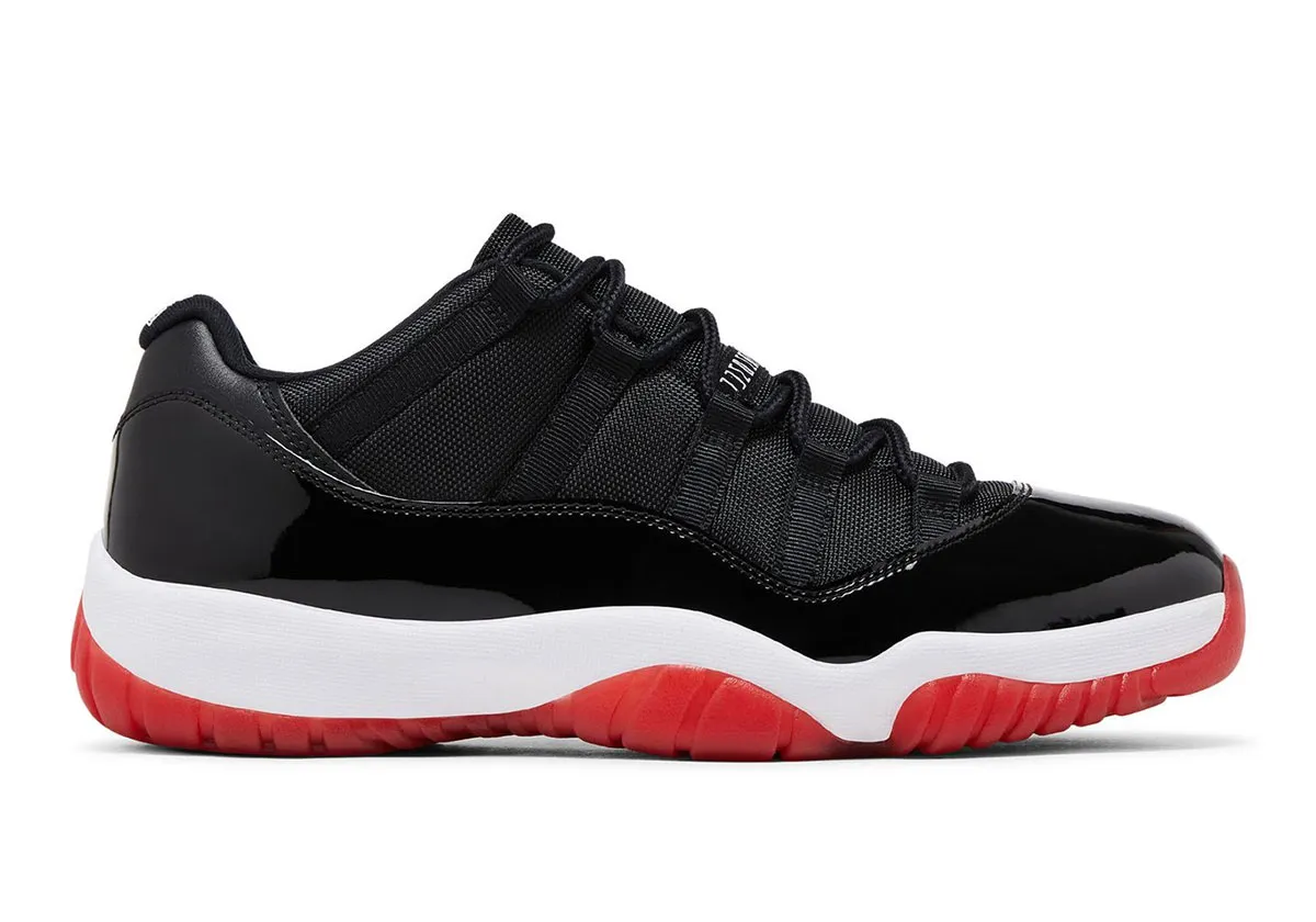 La Air Jordan 11 Low « Bred » fait son retour en 2025, s'inspirant des baskets exclusives de Michael Jordan lors des finales de 1996