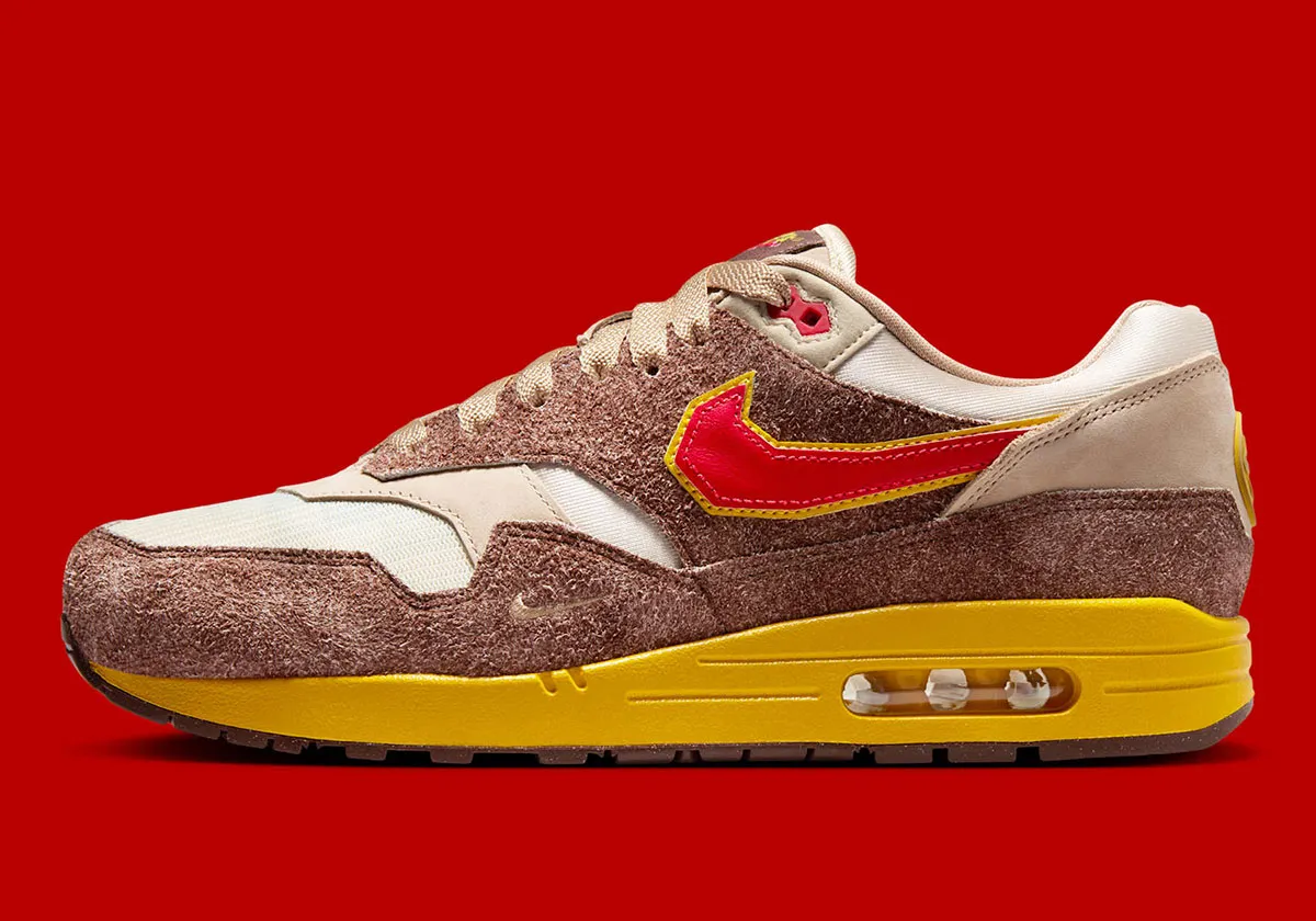 La Nike Air Max 1 Low Poly « Big Head Origins » fait rimer nostalgie des jeux rétro avec le style Donkey Kong