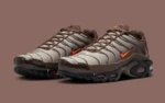 La Nike Air Max Plus « Brown/Orange » marie des tons terreux à une énergie intrépide