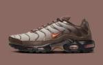 La Nike Air Max Plus « Brown/Orange » marie des tons terreux à une énergie intrépide