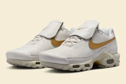 Nike Air Max Plus Tiempo « Phantom/Metallic Gold » s'inspire des crampons emblématiques de Ronaldinho