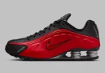La Nike Shox R4 « Black/Red » offre un design intemporel et une innovation athlétique