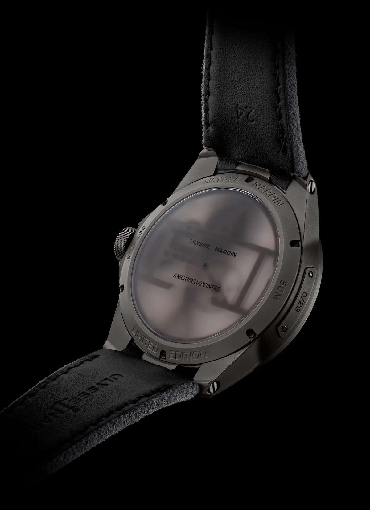 La subjuguante Ulysse Nardi Blast [Amoureuxpeintre] fusionne l'horlogerie et l'art minimaliste