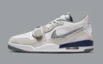 La Jordan Legacy 312 Low « Midnight Navy » s'inspire des éléments esthétiques de l'AJ3