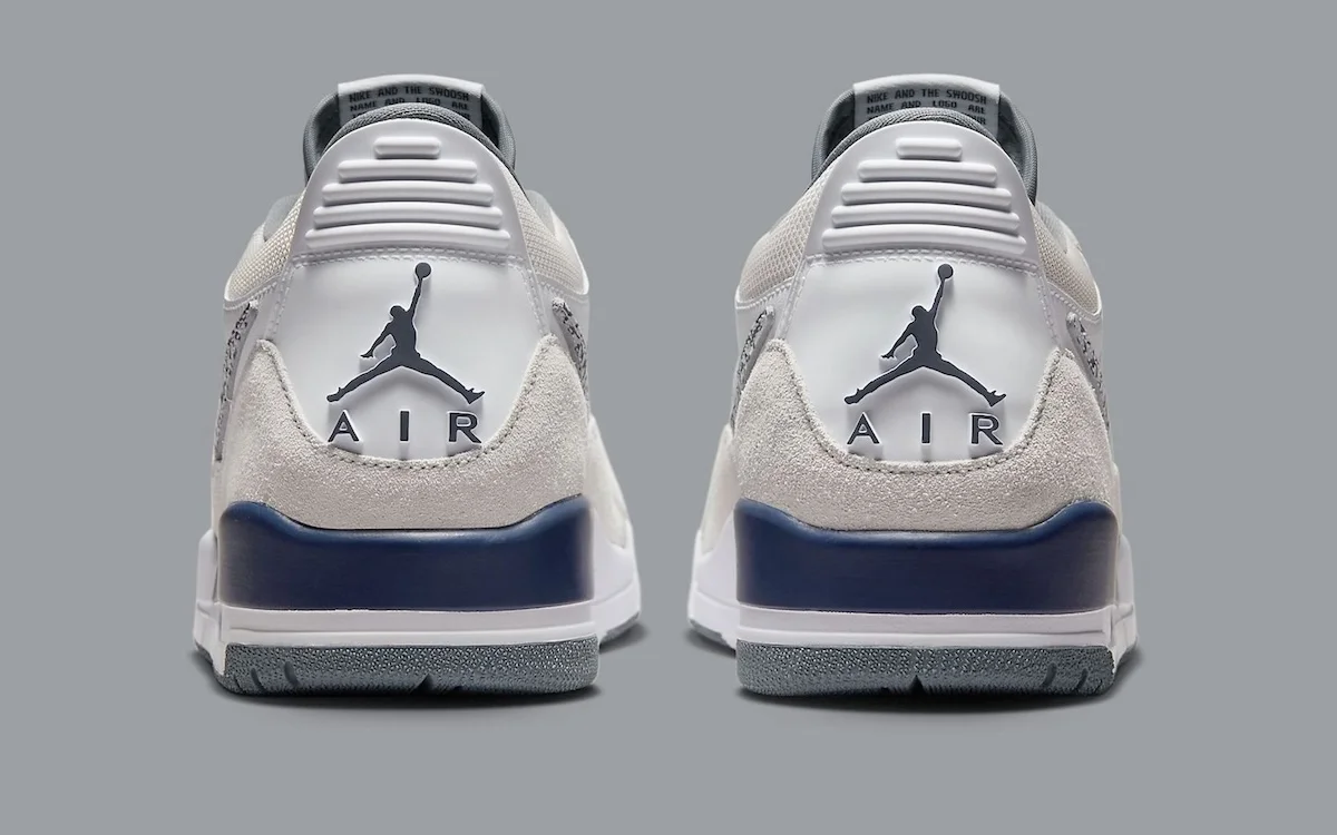 La Jordan Legacy 312 Low « Midnight Navy » s'inspire des éléments esthétiques de l'AJ3