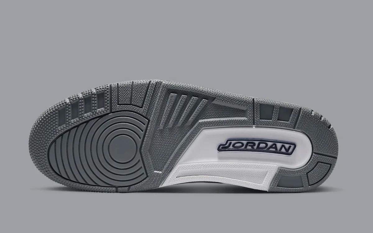 La Jordan Legacy 312 Low « Midnight Navy » s'inspire des éléments esthétiques de l'AJ3
