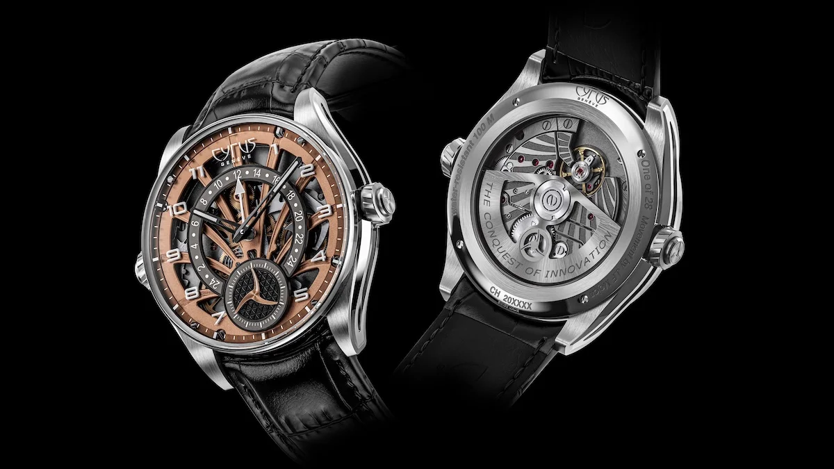 Cyrus Dominion GMT Titanium Cette Cyrus Dominion GMT à double fuseau rétrograde va faire pleurer votre banquier !