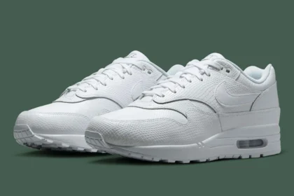 Voici la Air Max 1 « White » à textures reptiliennes : la sneaker blanche la plus stylée de l’année ?