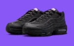 La Air Max 95 « Black/Persian Violet » réinvente la légende avec un cuir premium et des détails violets