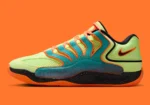 Les Nike KD 18 Liquid Lime sont un mélange de basket-ball et de sport de plein air