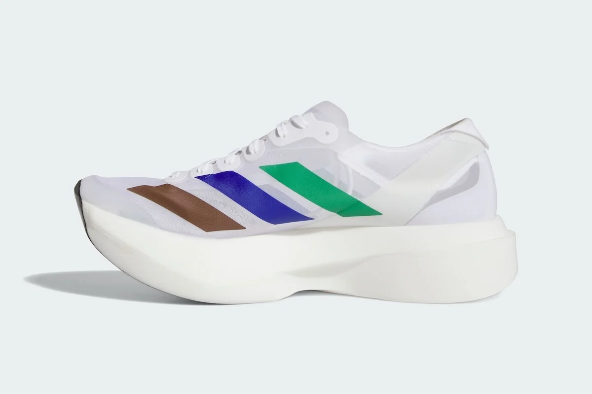 Pharrell Williams x adidas Adizero Adios Pro Evo 1 4 L'adidas Adizero Adios Pro Evo 1 de Pharrell Williams fait son retour pour le marathon de Londres en édition limitée