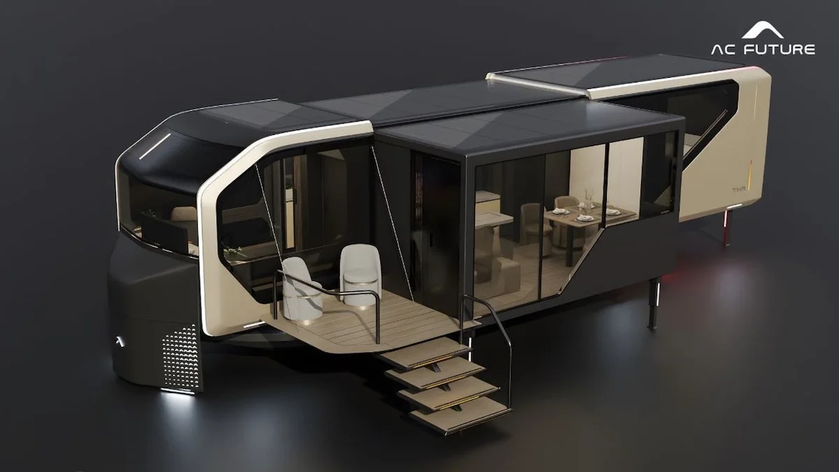 Pininfarina x AC Future 1 Pininfarina et AC Future imaginent la caravane du futur avec intelligence artificielle