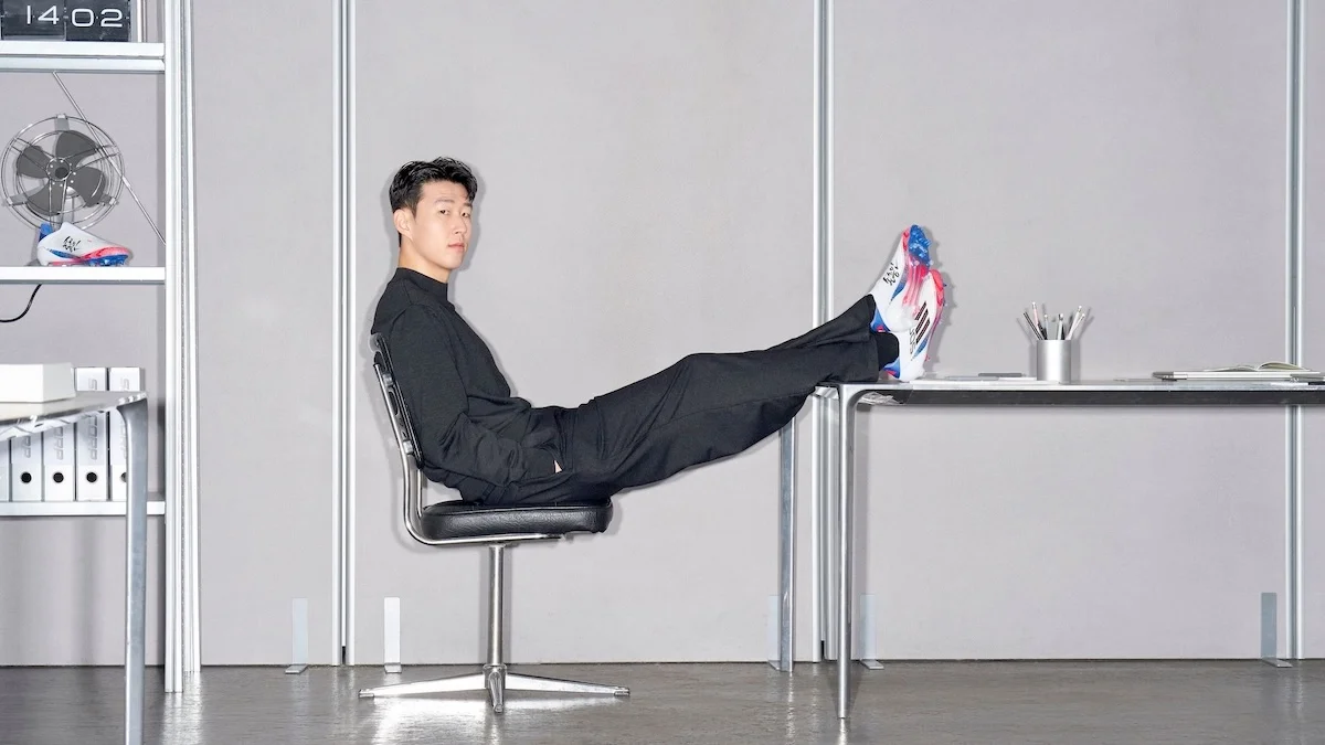 Son Heung min x adidas F50 TAEGEUK7 0 La star de Tottenham Hotspur Son Heung-min enflamme le terrain avec sa nouvelle adidas F50 « TAEGEUK7 » : design, prix, date de sortie… tout savoir !