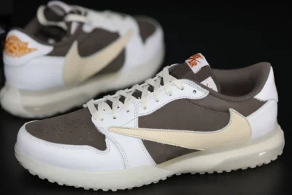 Un échantillon rare de Travis Scott x Air Jordan 1 Low « Reverse Mocha » apparaît pour un événement caritatif HBCU