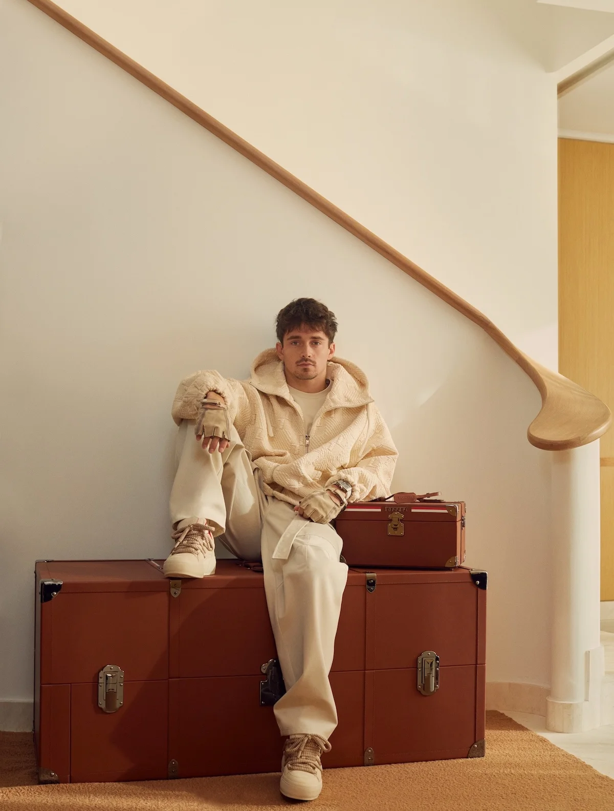 Charles Leclerc x Collection capsule Ferrari 1 Charles Leclerc présente sa collection Ferrari avant le Grand Prix de Monaco