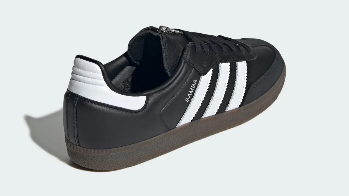 Jeremy Scott x adidas Originals Samba OG 4 Jeremy Scott revisite la adidas Samba avec une fermeture éclair inattendue