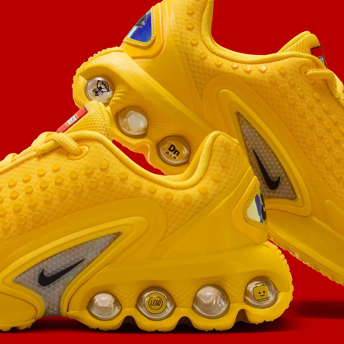 LEGO x Nike Air Max Dn 10 La LEGO x Nike Air Max Dn est enfin disponible avec ses détails ludiques et sa couleur éclatante