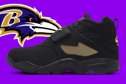 La Nike Air Diamond Turf « Baltimore Ravens » sera de retour en mai avec un coloris haut de gamme aux couleurs de l'équipe