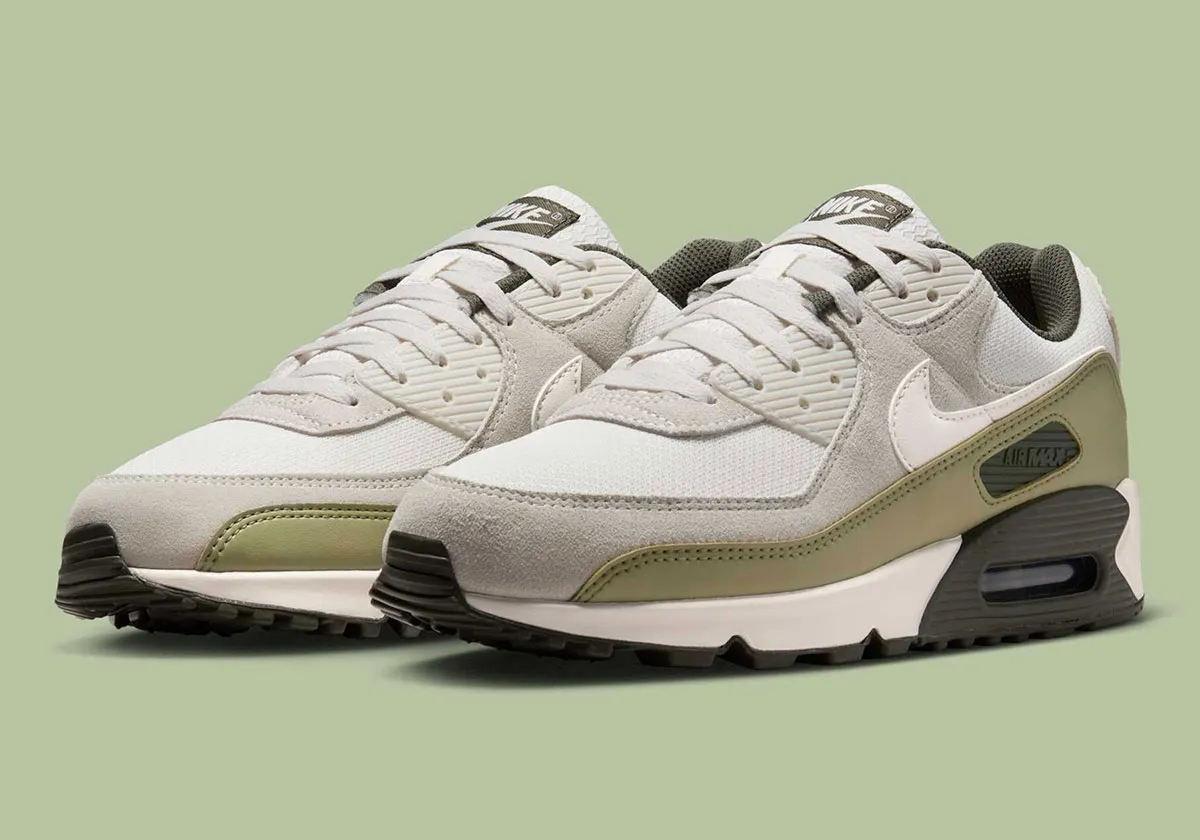 Nike Air Max 90 Matcha 1 La Nike Air Max 90 « Matcha » se pare de tons verts terreux