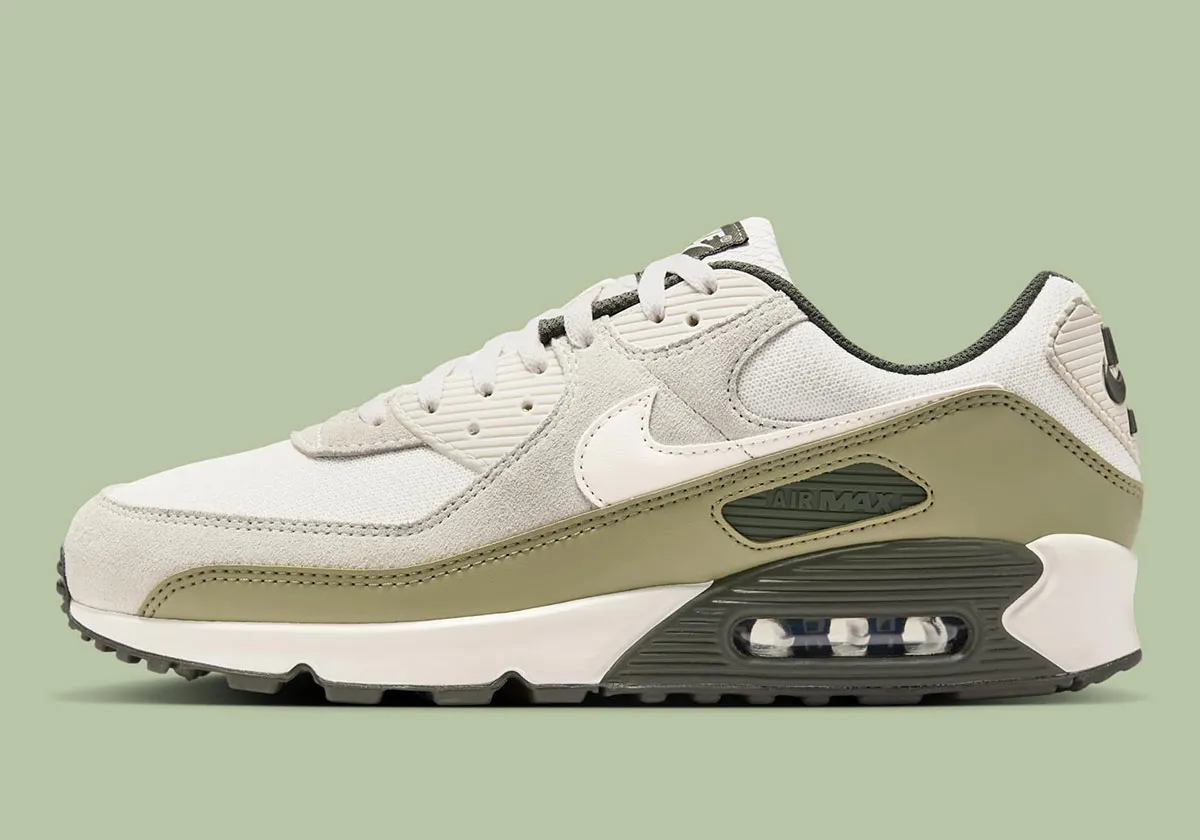 Nike Air Max 90 Matcha 2 La Nike Air Max 90 « Matcha » se pare de tons verts terreux