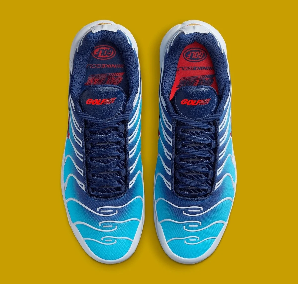 Nike Air Max Plus Golf PGA 2025 3 La Nike Air Max Plus Golf « PGA 2025 » vous fera vivre l'excitation de la course automobile sur le green