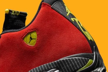 Les images officielles de la Air Jordan 14 « Ferrari » dévoilées