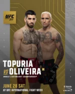 UFC 317 : Ilia Topuria affronte Charles Oliveira pour le titre vacant des poids légers