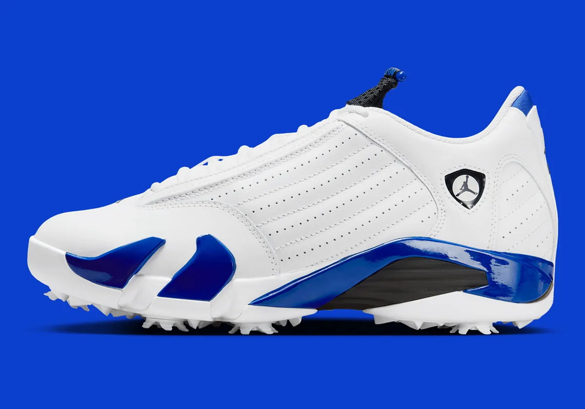 Air Jordan 14 Golf Hyper Royal 1 L'Air Jordan 14 Golf « Hyper Royal » débarque sur les greens pour révolutionner votre jeu