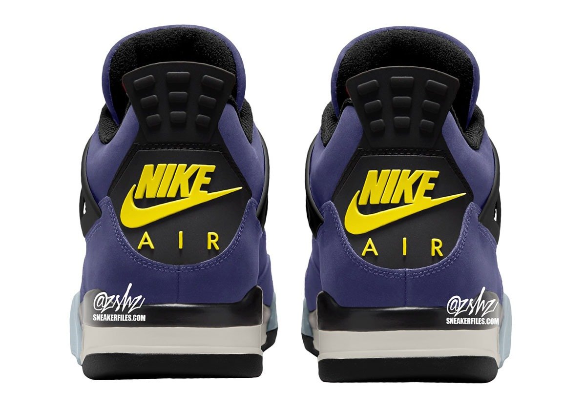 Air Jordan 4 Lakers 1 La Air Jordan 4 « Lakers » débarquera en février 2026 pour enflammer le All-Star Weekend