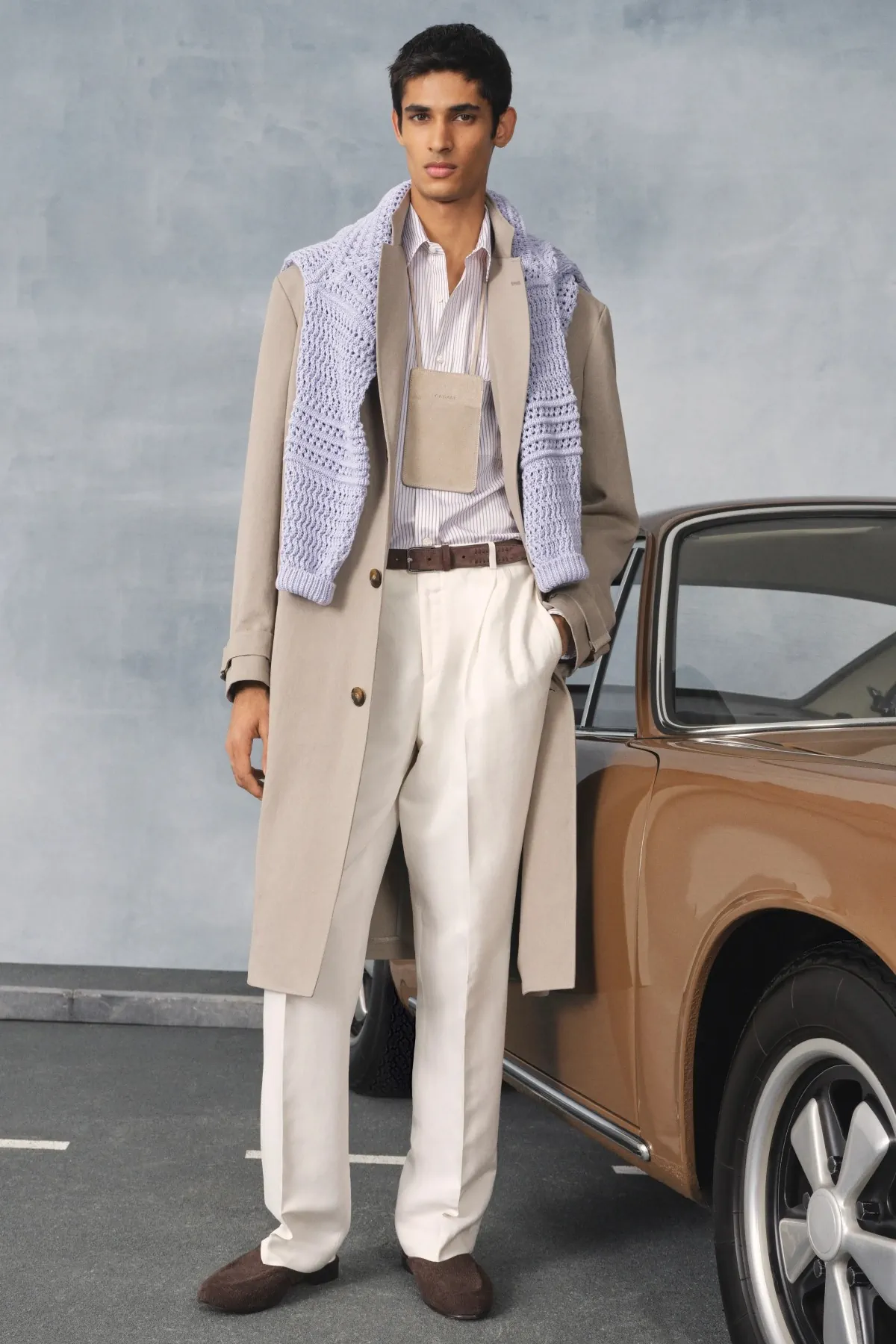 La collection Printemps 2026 de Canali revisite l'élégance automobile italienne