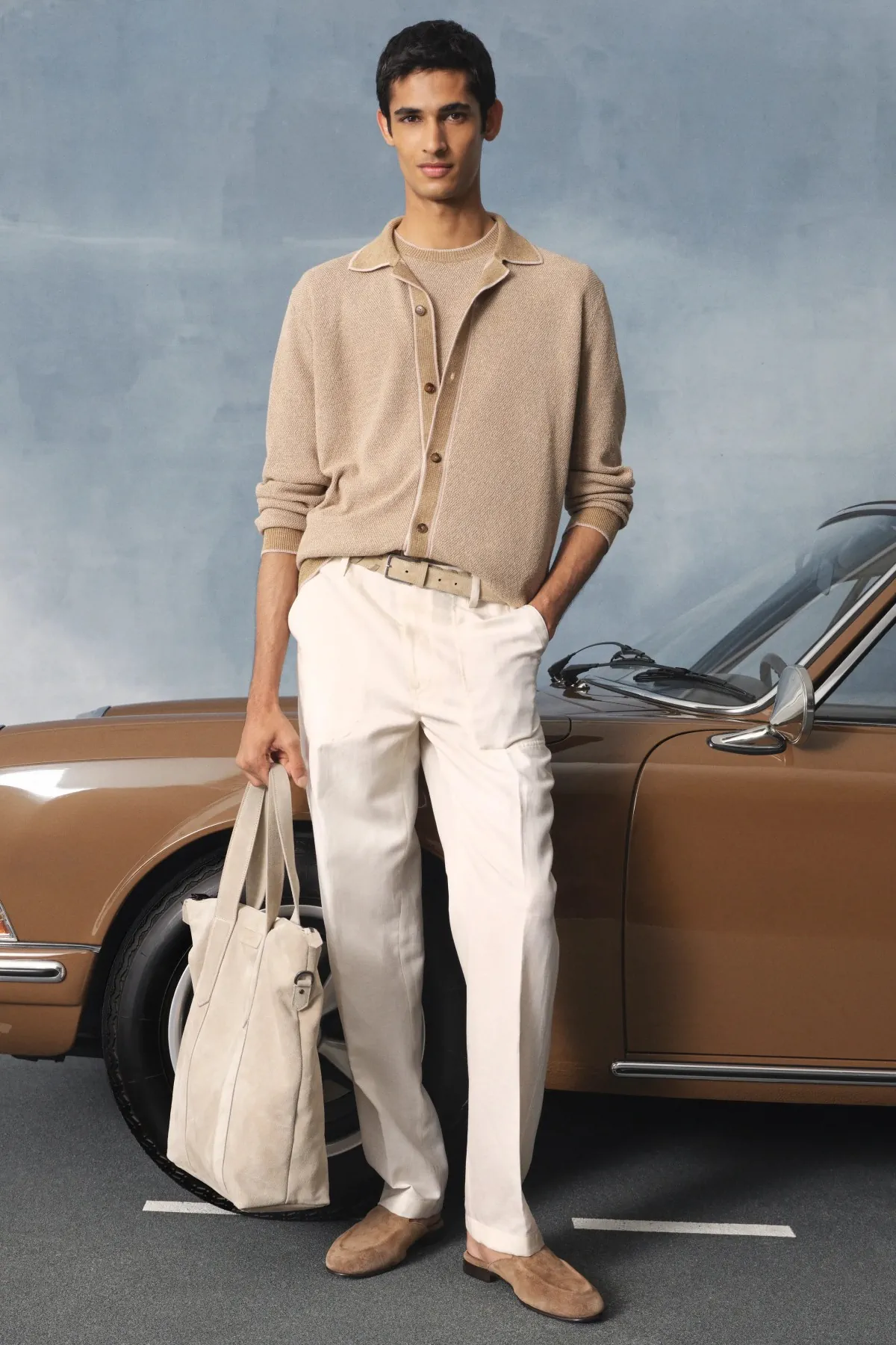 La collection Printemps 2026 de Canali revisite l'élégance automobile italienne