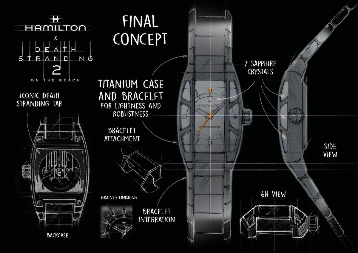 Hamilton x Death Stranding 2 3 Hamilton dévoile une édition limitée inspirée du jeu vidéo Death Stranding 2