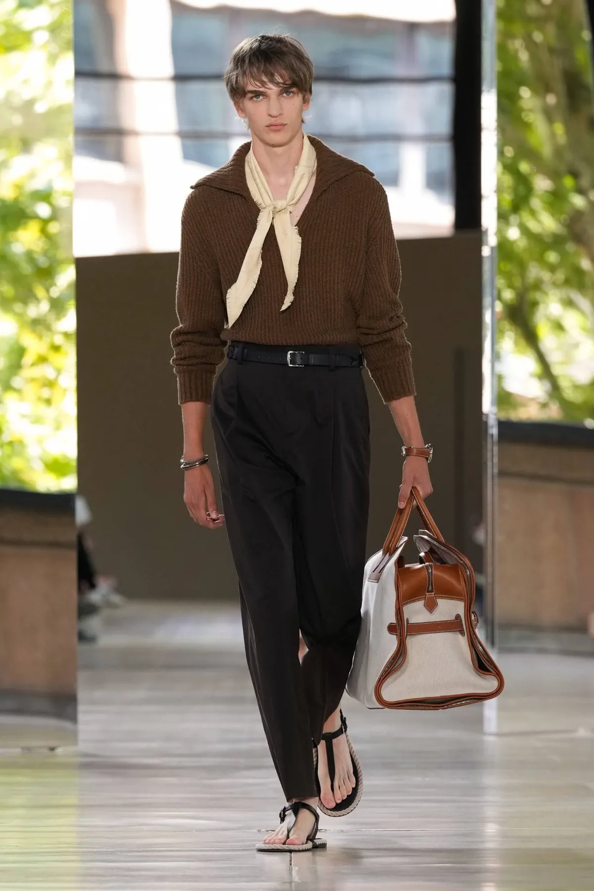 Hermes Spring Summer 2026 Paris Fashion Week Mens 3 Hermès Printemps 2026 : une approche tactile de la mode masculine