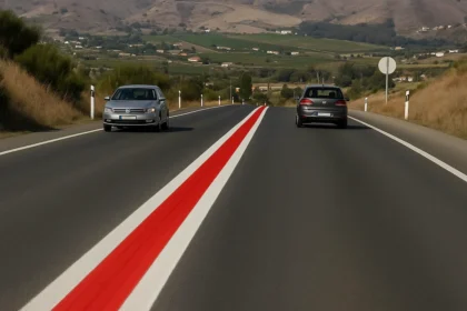 Des lignes rouges sur les autoroutes françaises ? Faux ! (fact-checking)