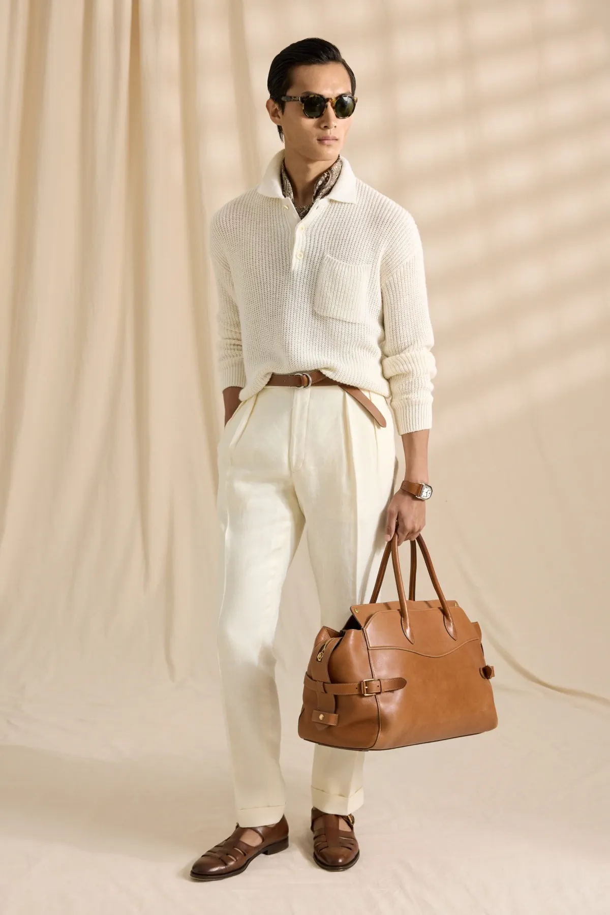 La collection Printemps 2026 de Ralph Lauren Purple Label célèbre le voyageur moderne