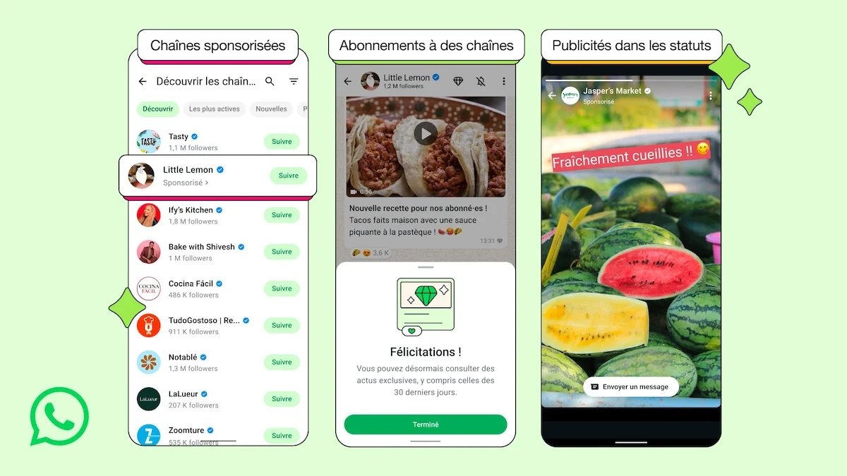 WhatsApp lance enfin ses premières publicités dans son application de messagerie