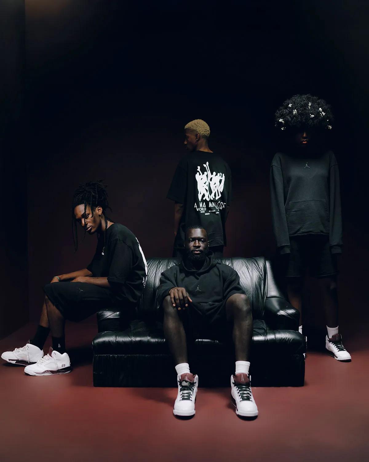 A Ma Maniere x Air Jordan 5 Black Collective 1 A Ma Maniére dévoile sa nouvelle Air Jordan 5 « Black Collective » pour cet été
