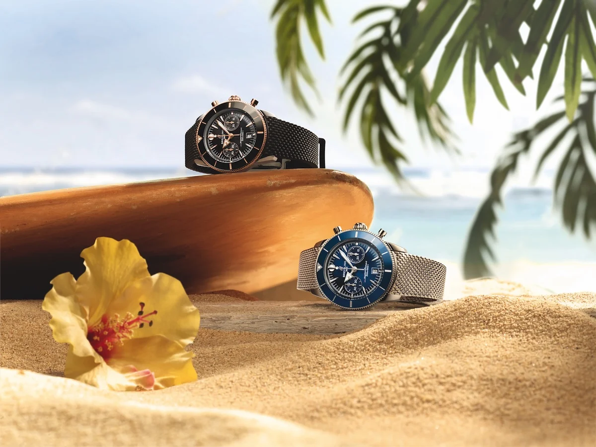 Breitling Superocean Heritage relooking ensoleille 2 La montre de plongée Superocean Heritage de Breitling a droit à un relooking ensoleillé