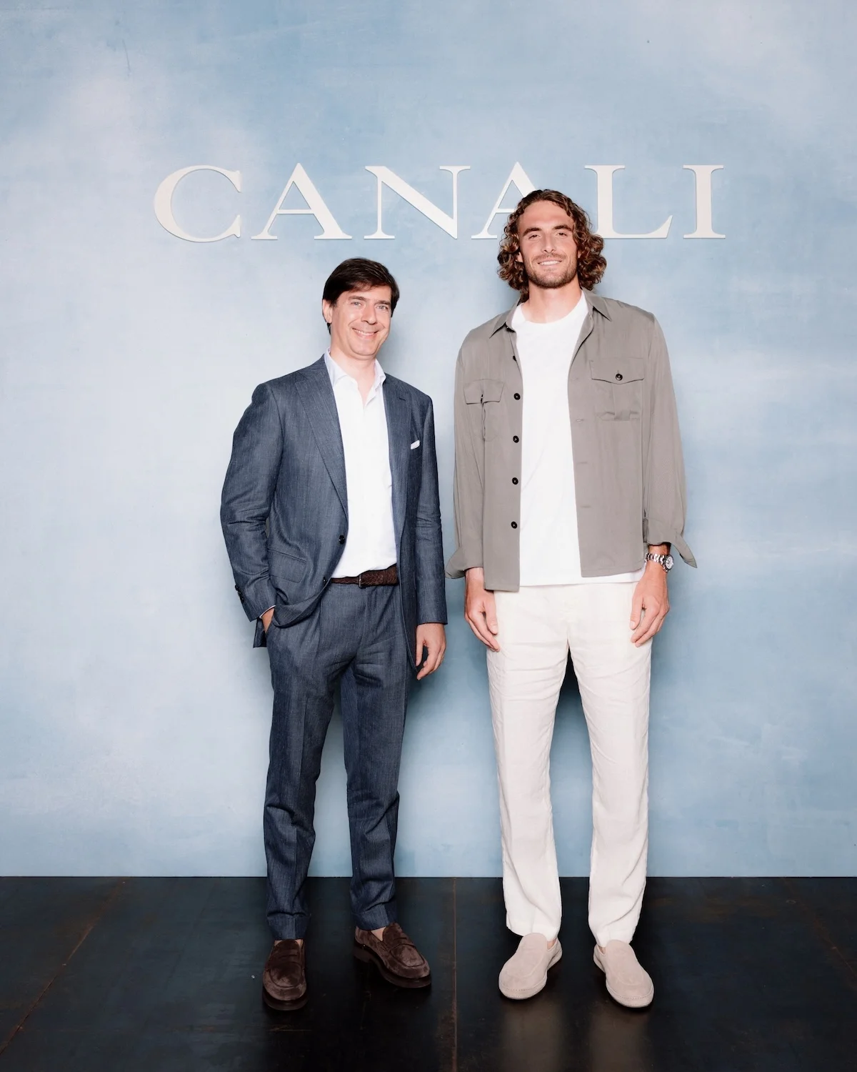 Canali x Stefanos Tsitsipas 2 Canali choisit Stefanos Tsitsipas comme premier ambassadeur de la marque