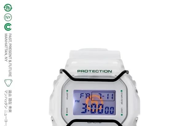 Hidden renouvelle sa collaboration avec G-SHOCK pour une édition limitée DW5600 blanche et verte