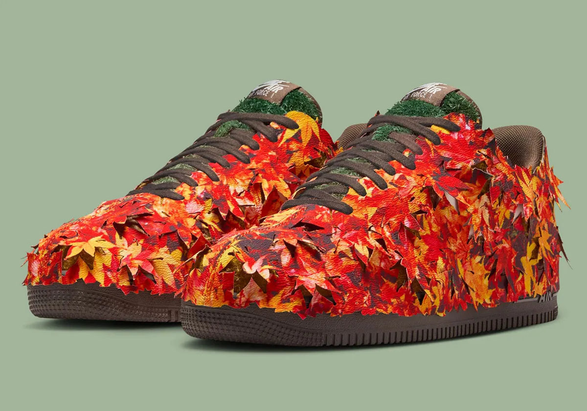 Nike Air Force 1 Autumn Leaves 1 La Nike Air Force 1 « Leaf Camo » célèbre la saison automnale
