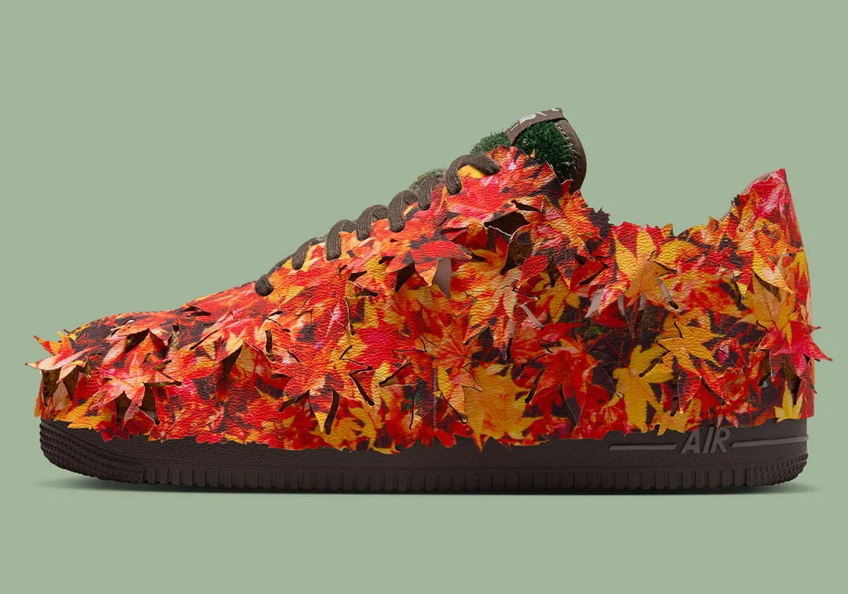 Nike Air Force 1 Autumn Leaves 3 La Nike Air Force 1 « Leaf Camo » célèbre la saison automnale
