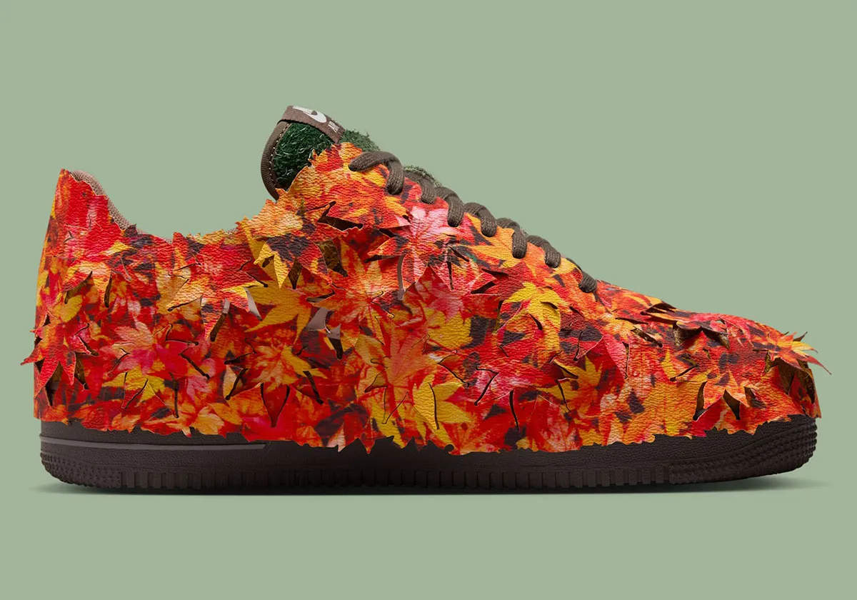 Nike Air Force 1 Autumn Leaves 4 La Nike Air Force 1 « Leaf Camo » célèbre la saison automnale