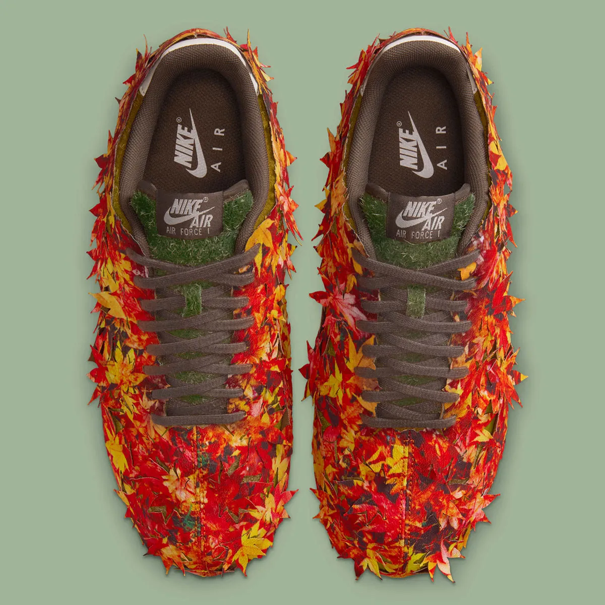 Nike Air Force 1 Autumn Leaves 5 La Nike Air Force 1 « Leaf Camo » célèbre la saison automnale