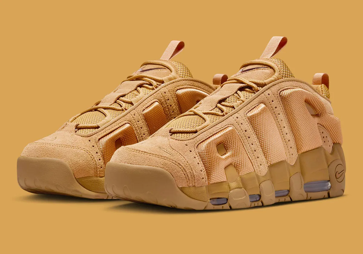 Nike Air More Uptempo Low Wheat 1 L'éclat ambré de la Nike Air More Uptempo Low « Wheat »