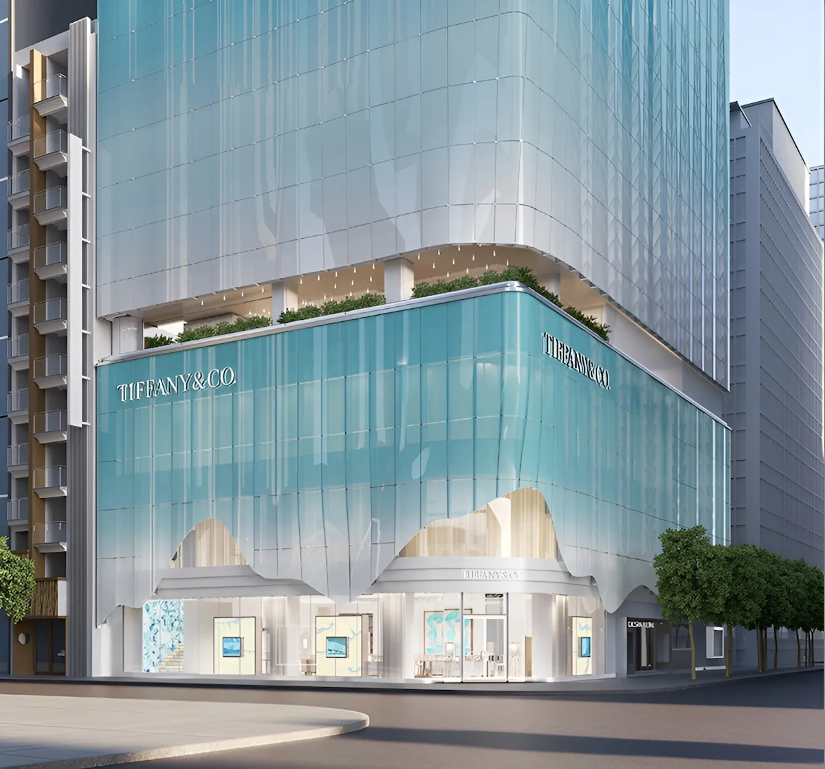 Tiffany Co. Flagship Ginza 2 Tiffany & Co. inaugure son plus grand magasin asiatique à Ginza, dans le quartier de Tokyo