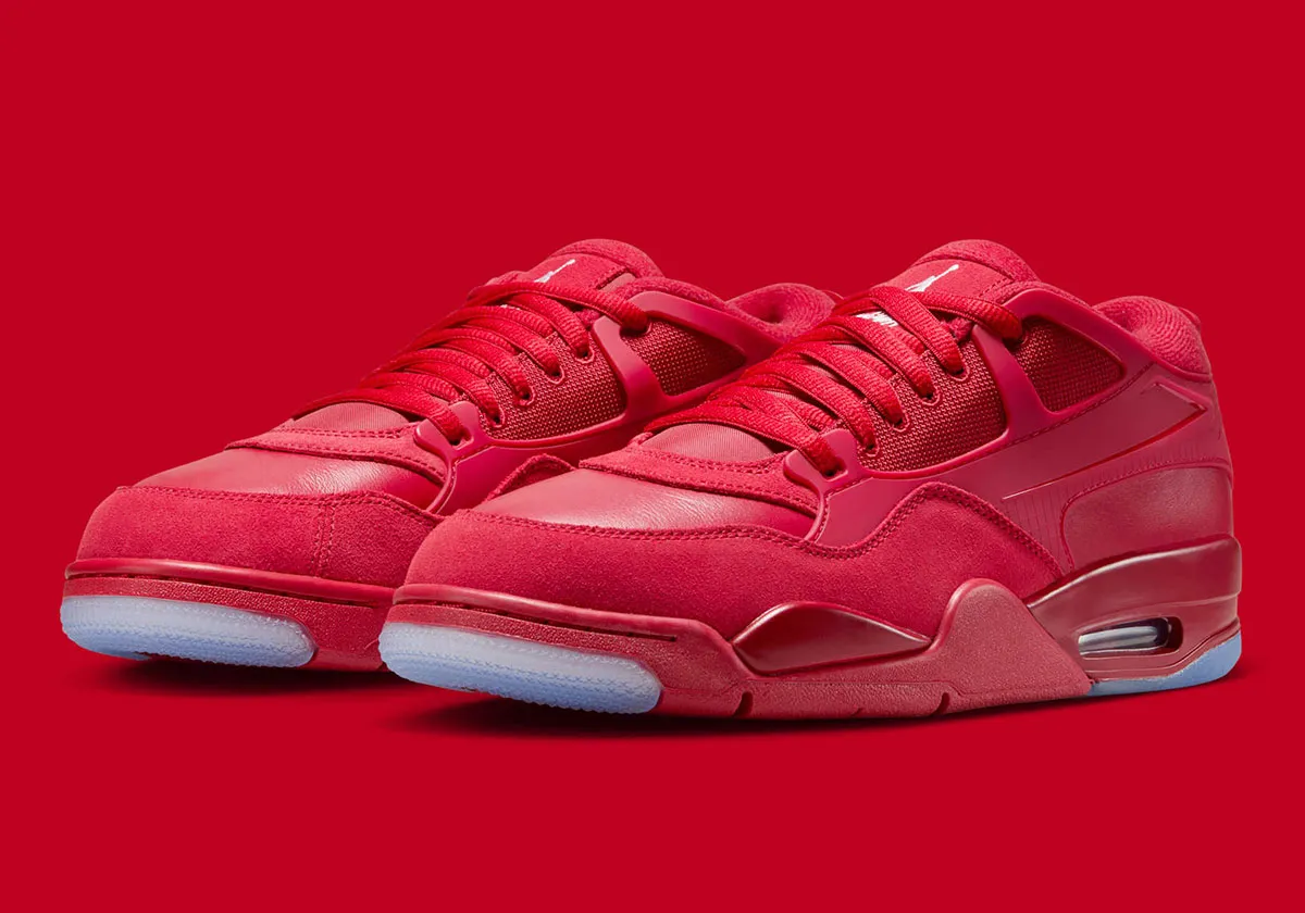 ir Jordan 4 RM All Red 1 La Air Jordan 4 RM « All-Red » enflamme les esprits avec son design monochrome audacieux