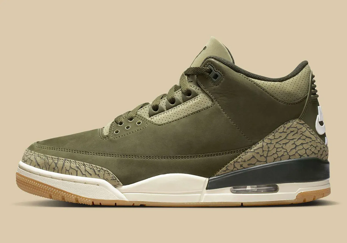 Air Jordan 3 Family Affair 1 La Air Jordan 3 « Medium Olive » se dévoile sous un nouveau jour