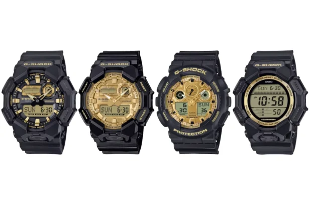 G-SHOCK impose sa vision avec quatre modèles noir et or