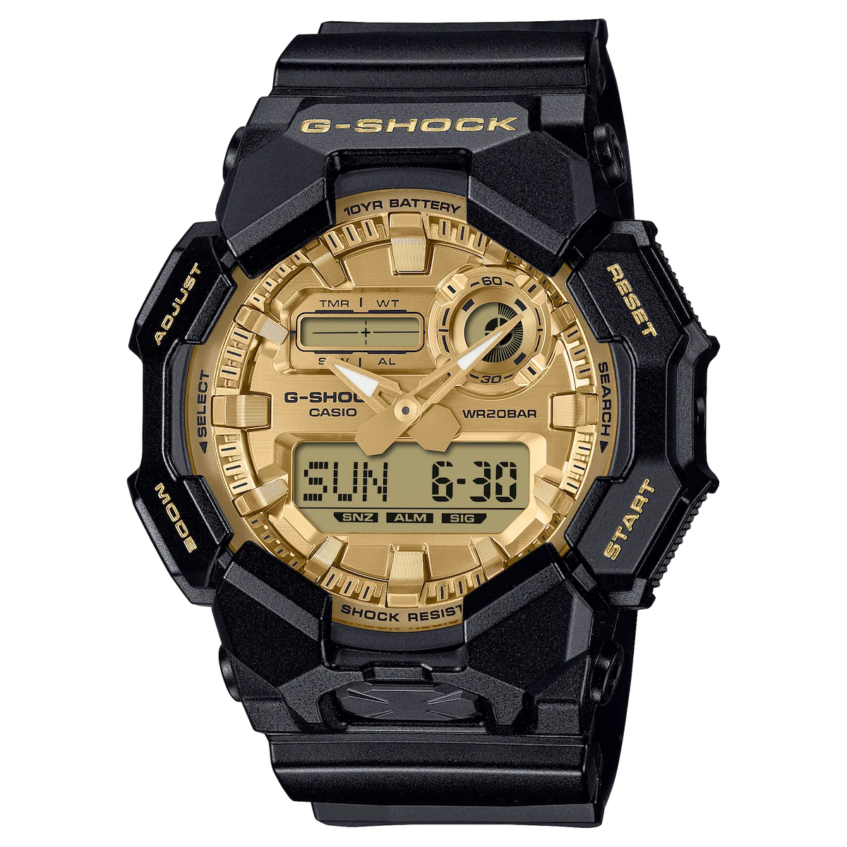 G SHOCK Black Gold GA 010GGB 1A9 G-SHOCK impose sa vision avec quatre modèles noir et or